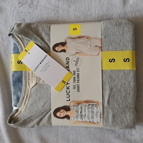 Lucky Brand 3-Piece Lounge Set | Size S | Tie-Dye + Gray Pajamas NWT - Picture 4 of 8
